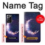 Samsung Galaxy Note 20 Ultra, Ultra 5G Hard Case Crescent Moon Galaxy with custom name