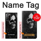 Samsung Galaxy Note 20 Ultra, Ultra 5G Hard Case Death Skull with custom name