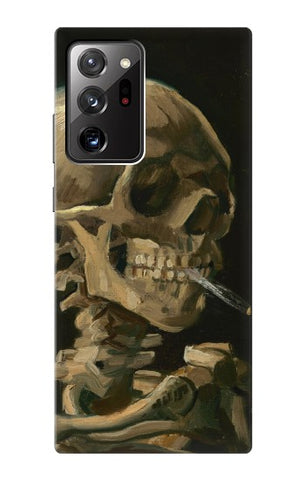 Samsung Galaxy Note 20 Ultra, Ultra 5G Hard Case Vincent Van Gogh Head Skeleton Cigarette