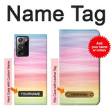 Samsung Galaxy Note 20 Ultra, Ultra 5G Hard Case Colorful Rainbow Pastel with custom name