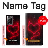 Samsung Galaxy Note 20 Ultra, Ultra 5G Hard Case Devil Heart with custom name