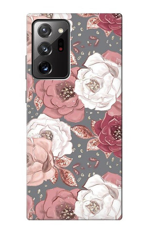 Samsung Galaxy Note 20 Ultra, Ultra 5G Hard Case Rose Floral Pattern