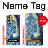 OnePlus 9 Pro Hard Case Van Gogh Starry Nights with custom name