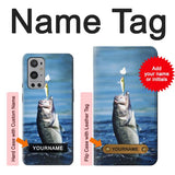 OnePlus 9 Pro Hard Case Bass Fishing with custom name