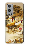 OnePlus 9 Pro Hard Case French Country Chicken