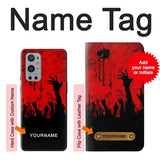 OnePlus 9 Pro Hard Case Zombie Hands with custom name