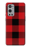 OnePlus 9 Pro Hard Case Red Buffalo Check Pattern