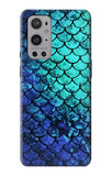 OnePlus 9 Pro Hard Case Green Mermaid Fish Scale