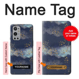 OnePlus 9 Pro Hard Case Gold Star Sky with custom name
