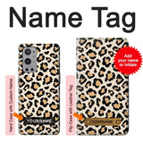 OnePlus 9 Pro Hard Case Fashionable Leopard Seamless Pattern with custom name
