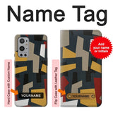 OnePlus 9 Pro Hard Case Abstract Fabric Texture with custom name