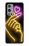 OnePlus 9 Pro Hard Case Cute Mini Heart Neon Graphic