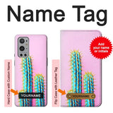 OnePlus 9 Pro Hard Case Cactus with custom name