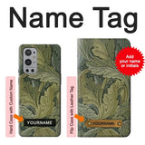 OnePlus 9 Pro Hard Case William Morris Acanthus Leaves with custom name