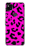 Google Pixel 4a Hard Case Pink Leopard Pattern