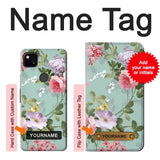 Google Pixel 4a Hard Case Flower Floral Art Painting with custom name