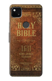 Google Pixel 4a Hard Case Holy Bible 1611 King James Version