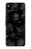 Google Pixel 4a Hard Case Black Roses