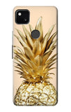 Google Pixel 4a Hard Case Gold Pineapple