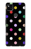 Google Pixel 4a Hard Case Colorful Polka Dot