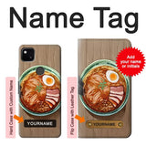 Google Pixel 4a Hard Case Ramen Noodles with custom name