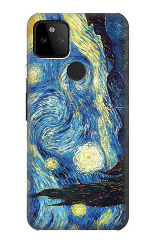 Google Pixel 5A 5G Hard Case Van Gogh Starry Nights