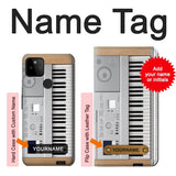 Google Pixel 5A 5G Hard Case Keyboard Digital Piano with custom name