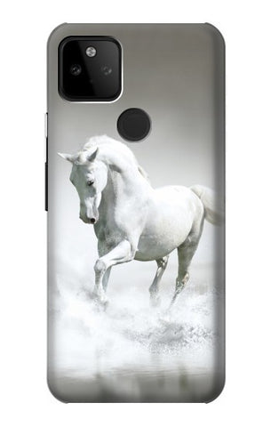 Google Pixel 5A 5G Hard Case White Horse