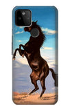 Google Pixel 5A 5G Hard Case Wild Black Horse