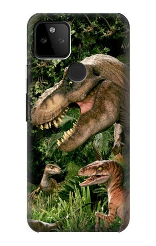 Google Pixel 5A 5G Hard Case Trex Raptor Dinosaur