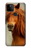 Google Pixel 5A 5G Hard Case Beautiful Brown Horse