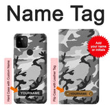 Google Pixel 5A 5G Hard Case Snow Camo Camouflage Graphic Printed with custom name