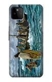 Google Pixel 5A 5G Hard Case Jesus Walk on The Sea