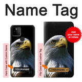 Google Pixel 5A 5G Hard Case Bald Eagle with custom name