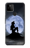 Google Pixel 5A 5G Hard Case Mermaid Moon Night