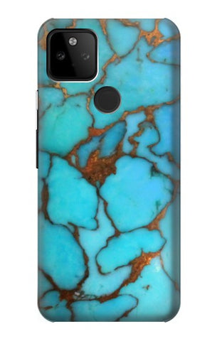Google Pixel 5A 5G Hard Case Aqua Turquoise Rock