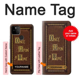 Google Pixel 5A 5G Hard Case Once Upon a Time Book Cover with custom name
