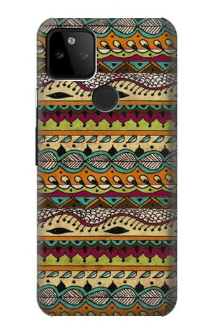 Google Pixel 5A 5G Hard Case Aztec Boho Hippie Pattern
