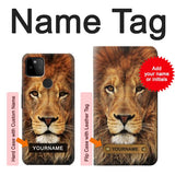 Google Pixel 5A 5G Hard Case Lion King of Beasts with custom name