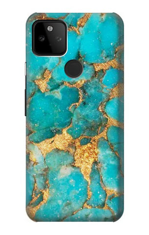 Google Pixel 5A 5G Hard Case Aqua Turquoise Stone
