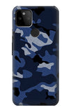 Google Pixel 5A 5G Hard Case Navy Blue Camouflage