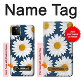 Google Pixel 5A 5G Hard Case Daisy Blue with custom name