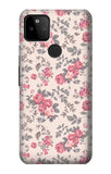 Google Pixel 5A 5G Hard Case Vintage Rose Pattern