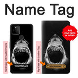 Google Pixel 5A 5G Hard Case Great White Shark with custom name
