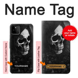 Google Pixel 5A 5G Hard Case Death Skull with custom name