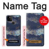 Google Pixel 5A 5G Hard Case Gold Star Sky with custom name