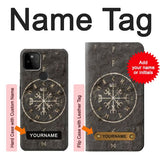 Google Pixel 5A 5G Hard Case Norse Ancient Viking Symbol with custom name