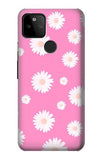 Google Pixel 5A 5G Hard Case Pink Floral Pattern