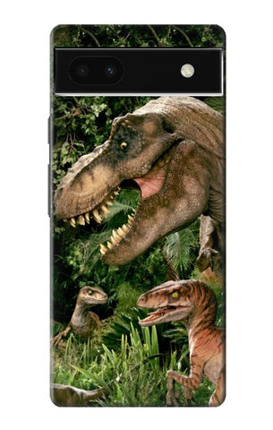 Google Pixel 6a Hard Case Trex Raptor Dinosaur