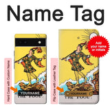 Google Pixel 6a Hard Case Tarot Card The Fool with custom name